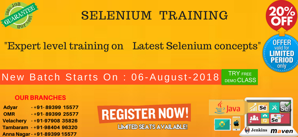 Selenium training in chennai